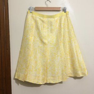 Banana Republic 100% Silk Knee Length A-line Skirt